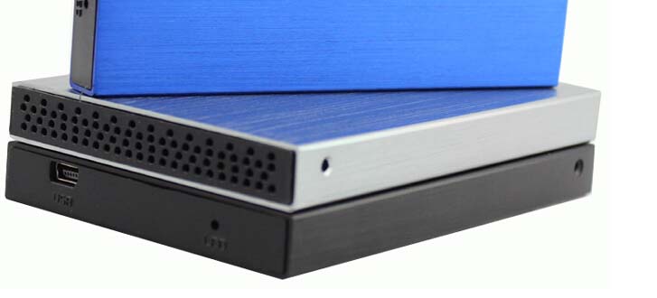 High heat dissipation aluminum material 2.5-inch USB2.0 TO SATA hdd or SSD enclosure support 2TB large capacity 480Mbps speeds